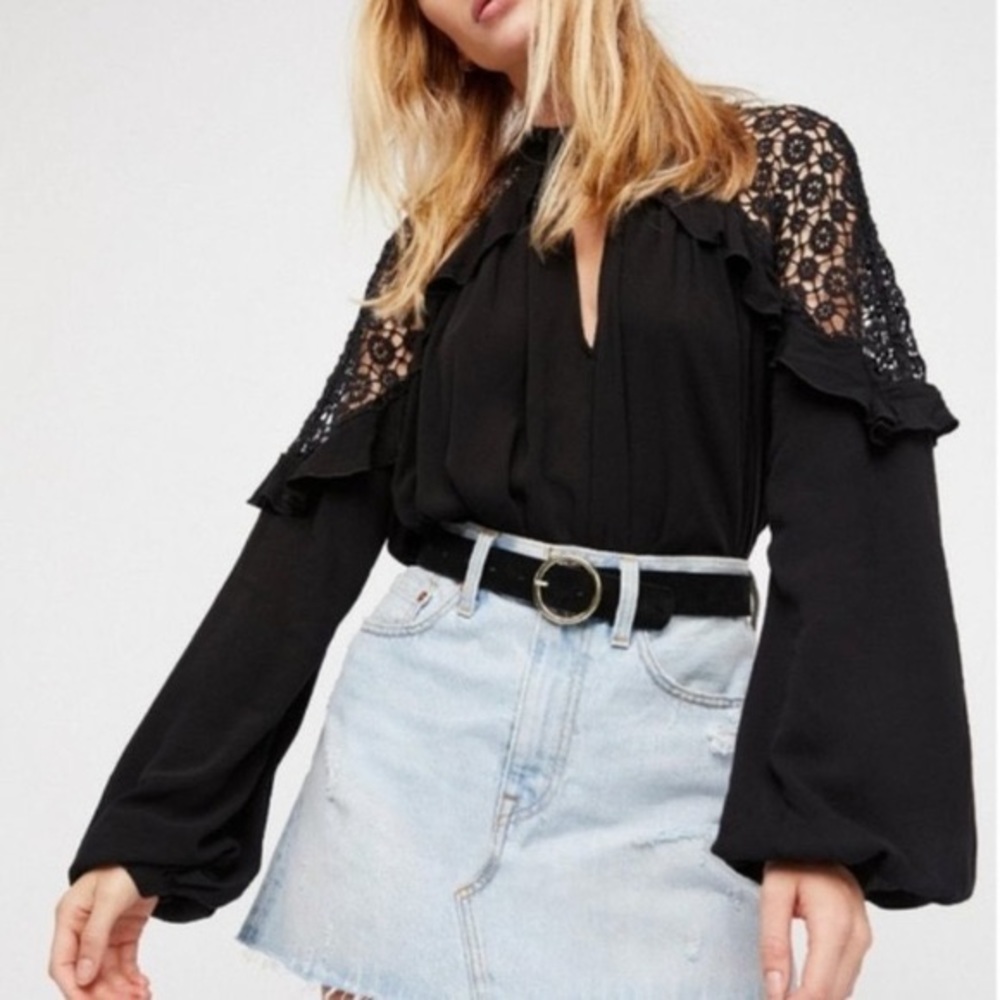 Free People Little Bit of Love Blouse
